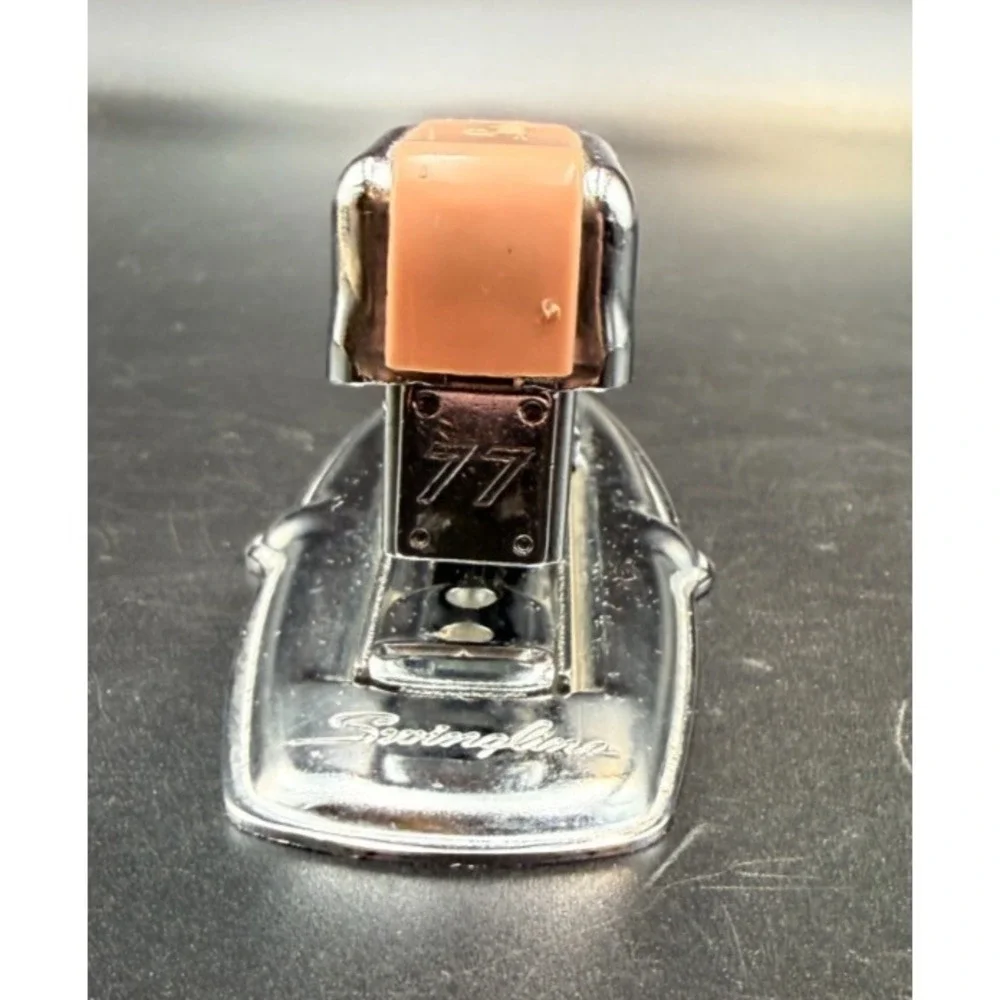 Swingline 77B Vintage stapler. Chrome/Apricot ?.  Works smooth.